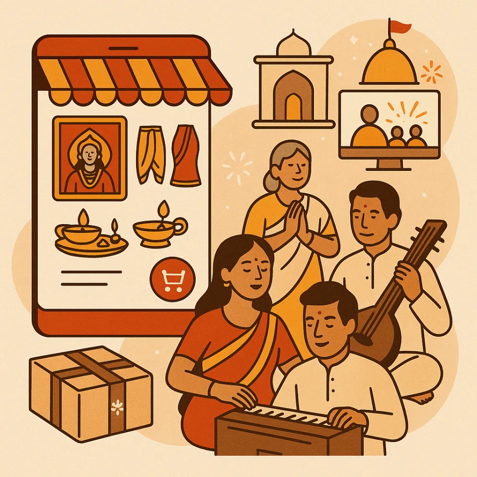 Spiritual e-commerce - prasad, sacred texts, books and merchandise